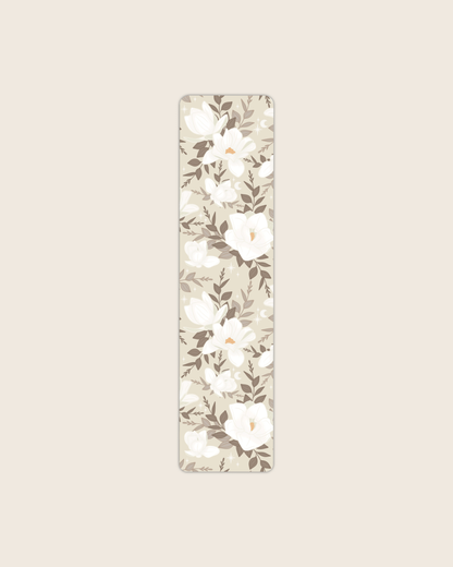 Neutral Magnolias 2x8 Bookmark | Floral Spring Bookmark