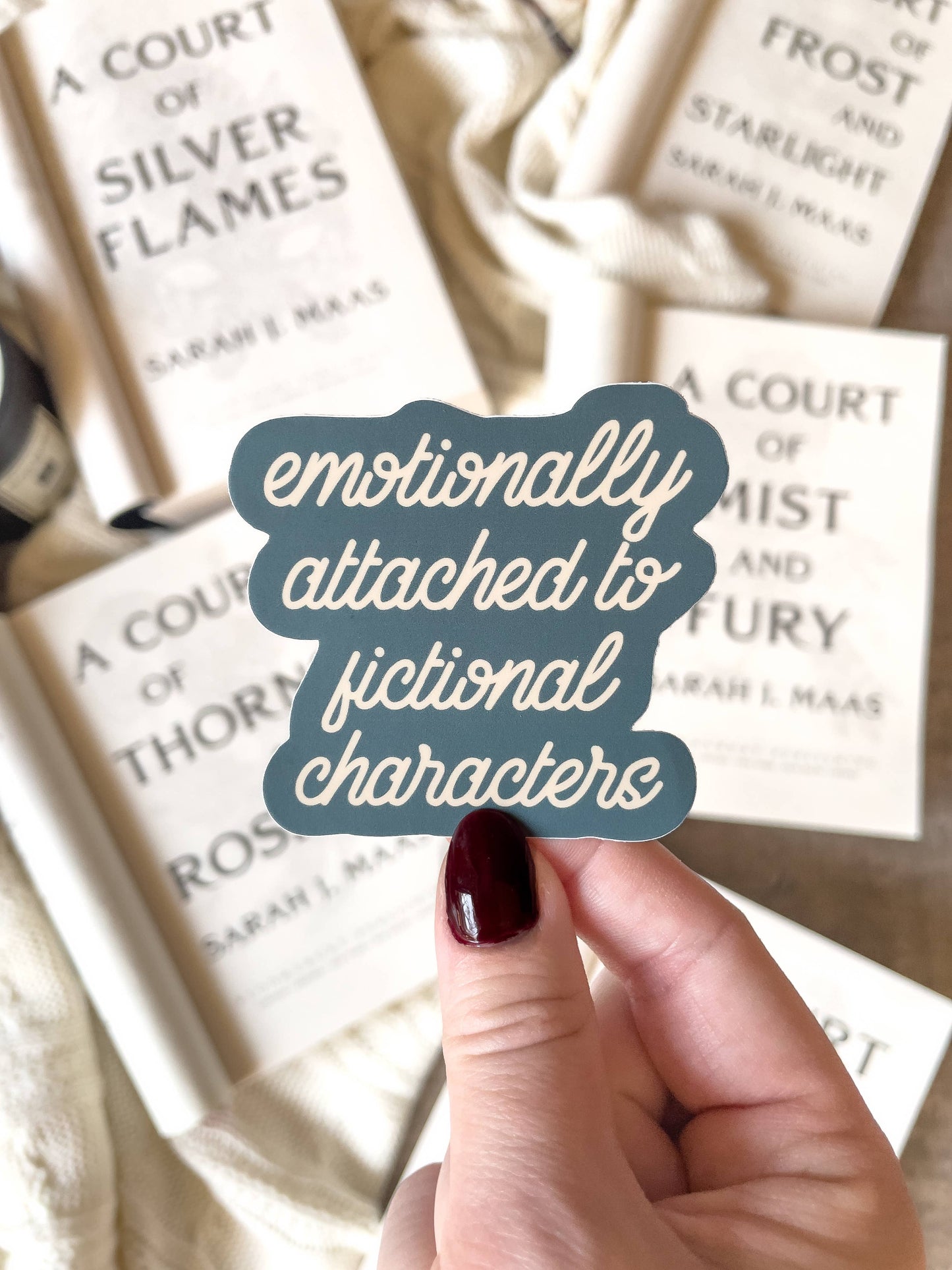 Emotionally Attached To Fictional Characters Vinyl Sticker