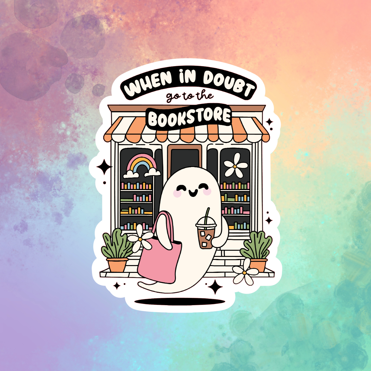 When in doubt, go to the bookstore sticker