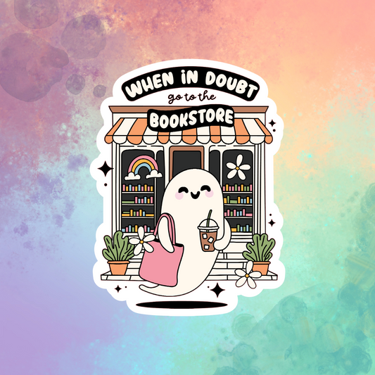 When in doubt, go to the bookstore sticker
