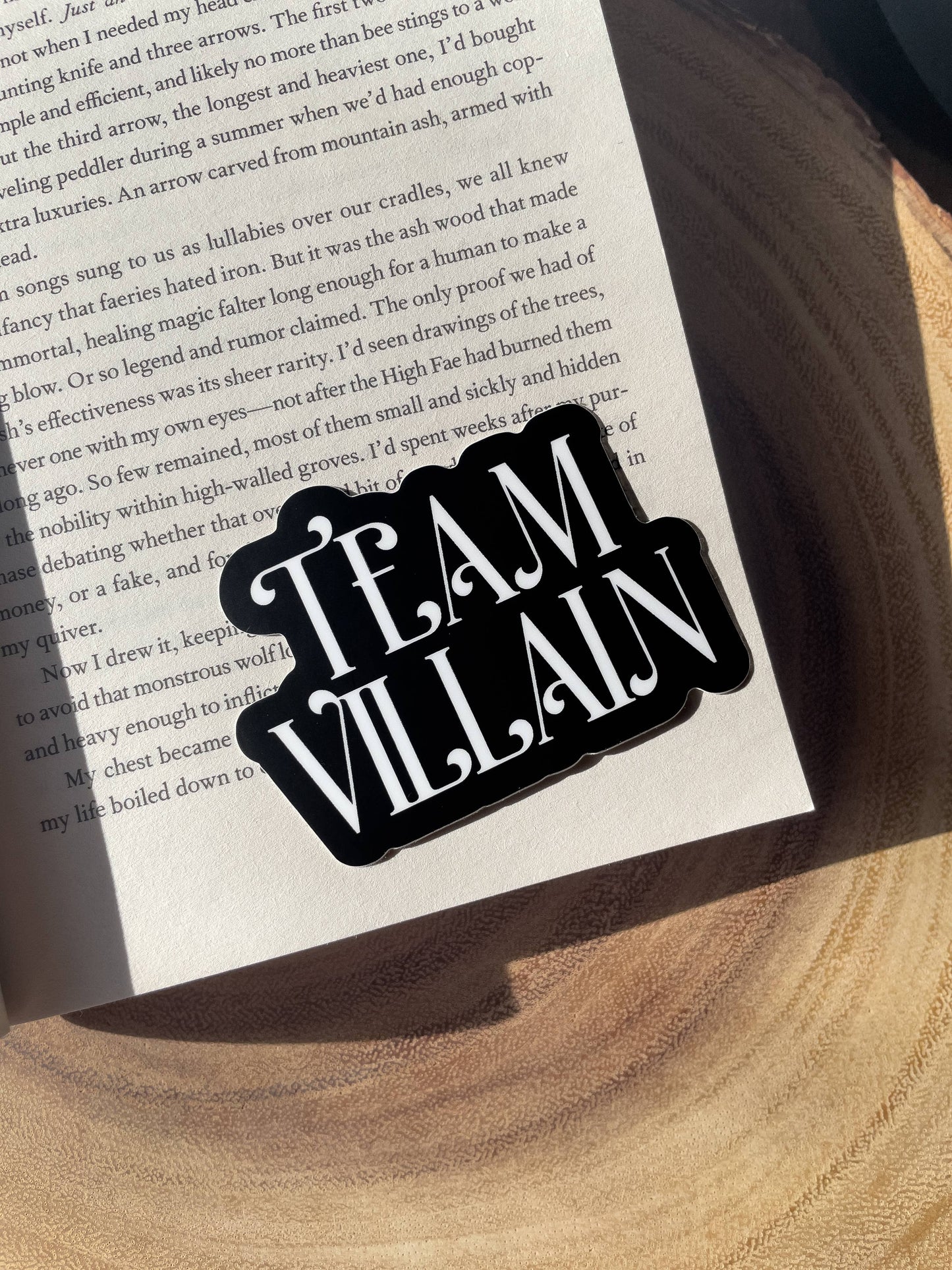 Team Villain Vinyl Sticker | Bookish Sticker