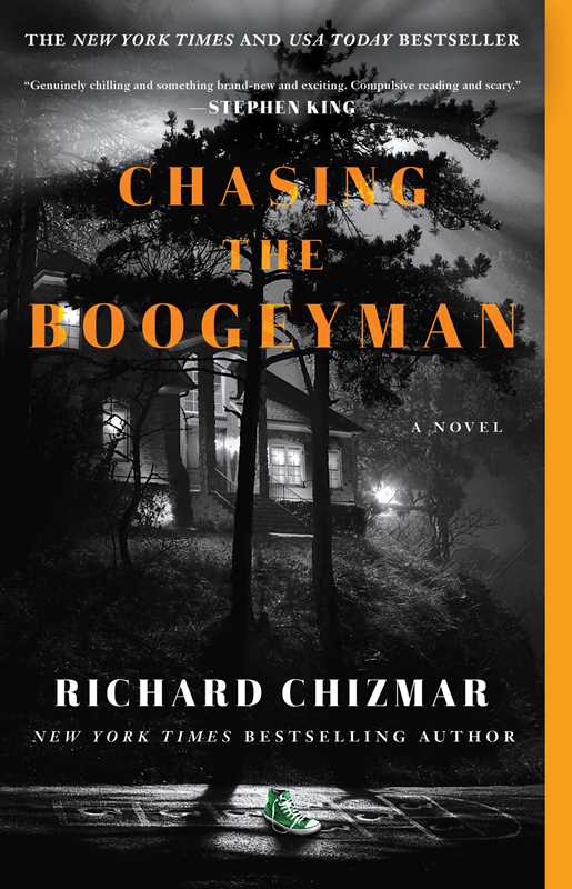 Book cover of 'Chasing the Boogeyman' with a dark, eerie scene and yellow spine.
