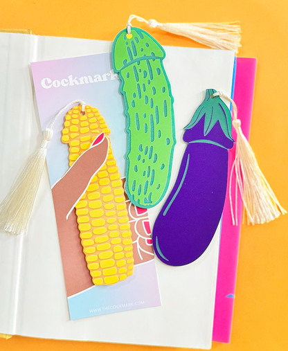 Eggplant Cockmark Bookmark