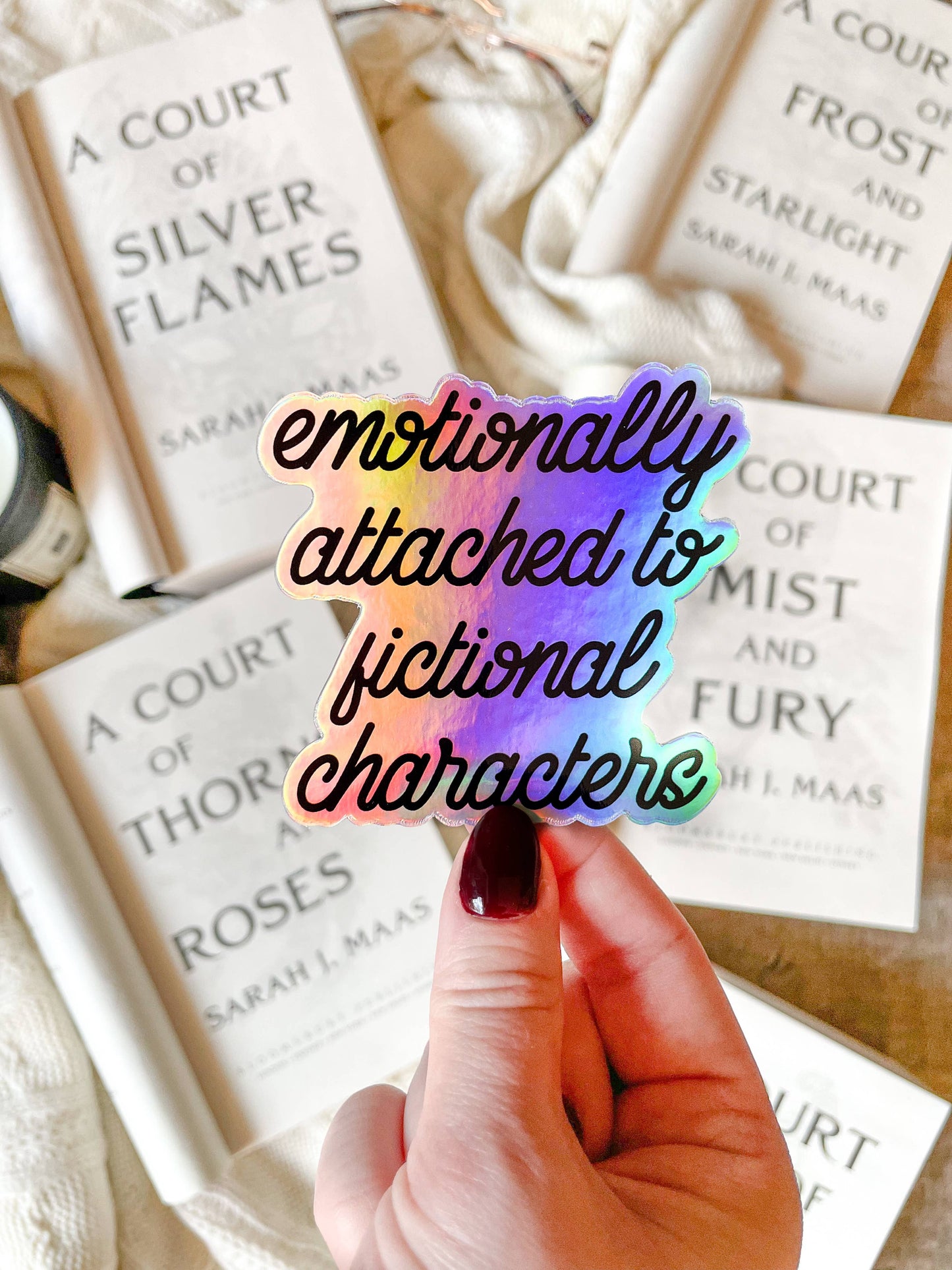 Emotionally Attached To Fictional Characters Vinyl Sticker