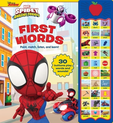 Disney Junior Marvel Spidey and His Amazing Friends: First Words Sound Book [With Battery] by Pi Kids